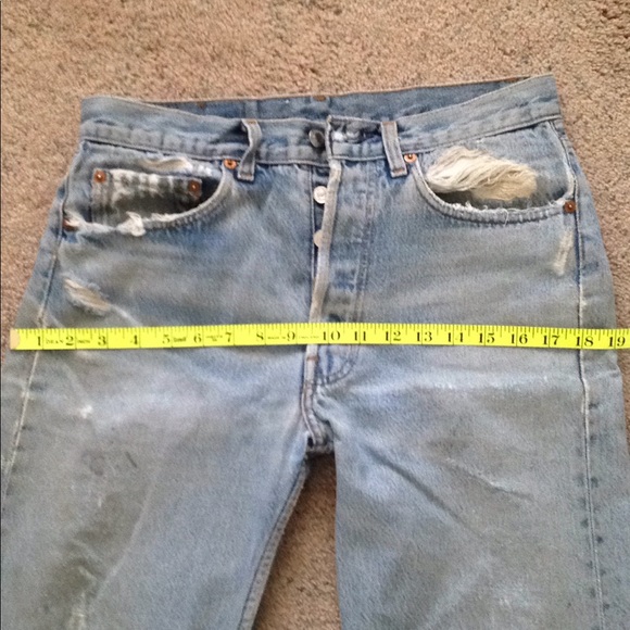 LEVI’S Vintage 501 Button Down Blue Jeans Size 32 x 40 tag - Picture 5 of 10